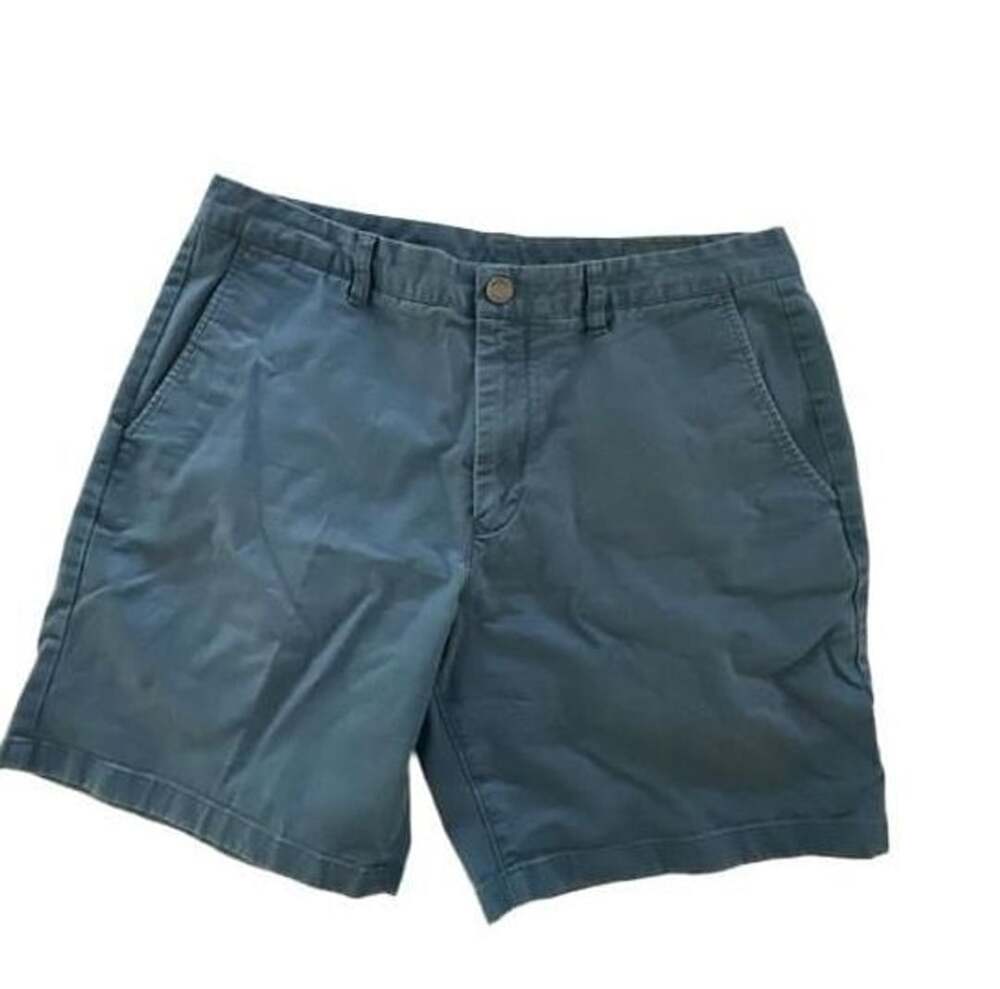 Bonobos Chino Shorts Size 34 Blue Cotton Casual Flat Front